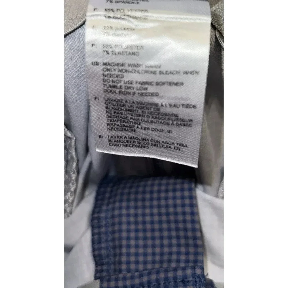 Adidas Men's Golf Shorts Stretch Performance Blue Check Size‎ 40